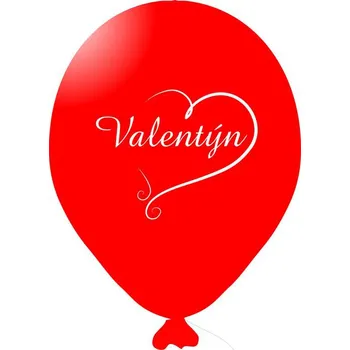 Balónek Balonky latexové 33 cm - Valentýn červený - 13 ks