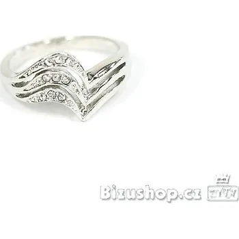 Prsten Prsten bohatě zdobený skleněnými kamínky, 7935