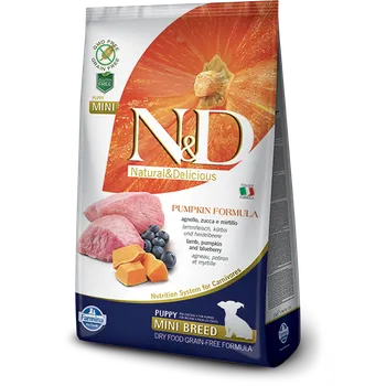 N&D Grain Free Pumpkin Dog Puppy Mini Lamb/Blueberry Krmivo pro psa N&D Grain Free Pumpkin Dog Puppy Mini Lamb/Blueberry