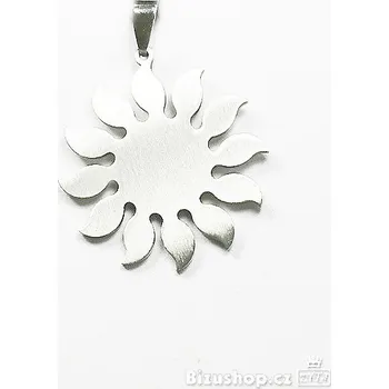 Přívěsek Ocelový přívěsek ve tvaru kytičky matná ocel, ZYTA