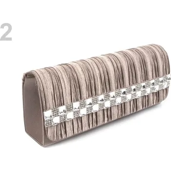 Kabelka Společenská kabelka champagne s kamínky