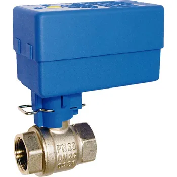 Ventil Ventil dvoucestný zónový kulový 1/2“ s pohonem (VZK 215-230-1P, 1/2" vnitřní závit, DN15, 230V, 30s/90°, Kvs=8,5m3/h, v klidu otevřen)