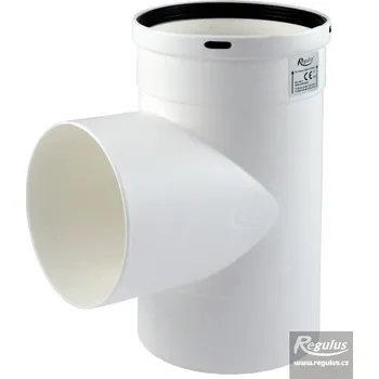 Kouřovod T-kus do komína 125 PP, M-M-F