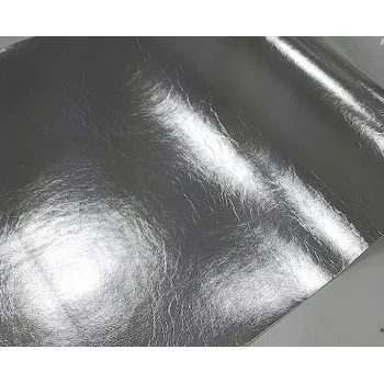 Vánoční dekorace Metalická imitace kůže - stříbrná 34cm / 250 cm