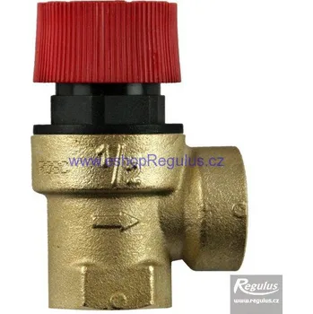 Ventil Pojistný ventil G 1/2“ F/F, 6 bar (Pojistný ventil pro otopné systémy max 110°C)