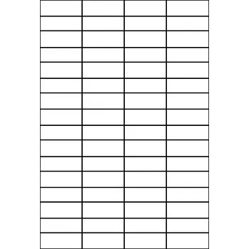 Samolepící etiketa Etikety 64ks na archu A4, 48.5 x 16.9 mm, 100 listů