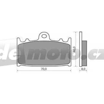 Brzdová destička Suzuki GSF 1250 2007-2008 brzdové destičky přední NHC AK-150