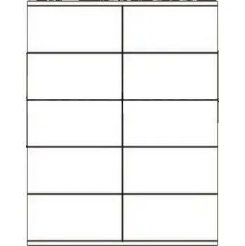Samolepící etiketa Samolepící bílé papírové Etikety 10ks na archu A4, 105 x 57 mm, 100 listů