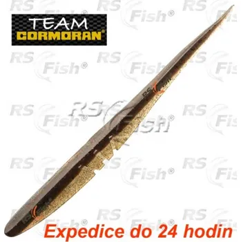 Umělá nástraha Cormoran TC Slick Worm SB5 - barva clear brown flitter 150 mm - 51-53115