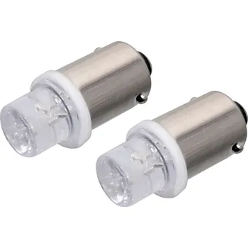 Autožárovka Compass Žárovka 1LED 12V Ba9s bílá 2ks
