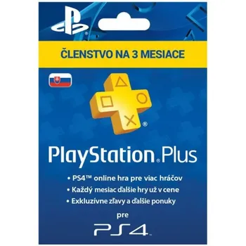 Herní předplatné Sony PlayStation Plus SK 90 dní
