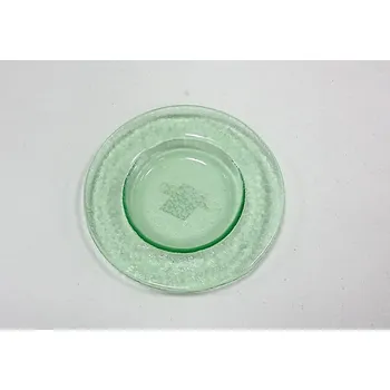 Svícen Sklo pod svíčku kulaté "LIGHT GREEN"