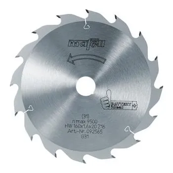 Pilový kotouč Mafell 160 x 1,1/1,6 x 20 mm, Z 16, FZ/FA - Battery ideal Pilový kotouč (092565)