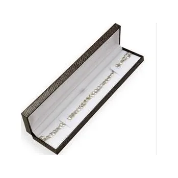 Dárková krabička Šperky4U Hnědá koženková krabička na náramek - KR0066-BR