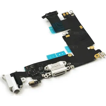 OEM iPhone 6 Plus (5,5") nabíjecí konektor se sluchátkovým jackem a mikrofonem, bílý