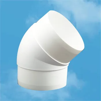 Ventilační potrubí Edil Plast, Refax KOLENO pro vzduchotechnické potrubí kruhové Ø 150/45" plast