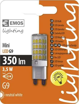 Žárovka Emos LED Classic JC A++ 3,5W G9 neutrální bílá