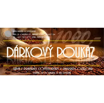 Dárkový potravinový koš COFFEEDREAM | DÁRKOVÝ POUKAZ V HODNOTĚ 1000Kč Poukaz 1000 KP4
