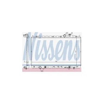 Motor automobilu Chladič motoru NISSENS 67491