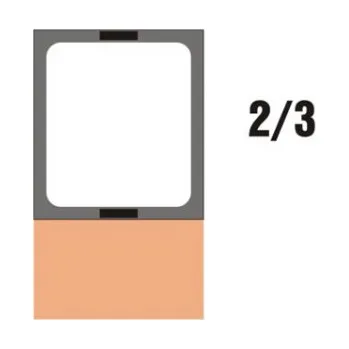 Nádoba na pečení Nerezová děrovaná gastronádoba GVOD 2/3 s držadly