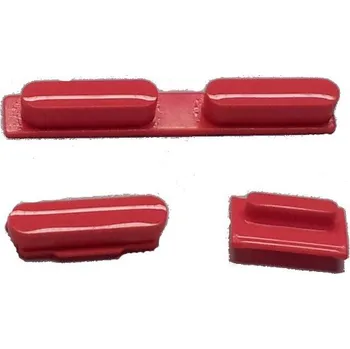 OEM Set tlačítek pro iPhone 5C, červený