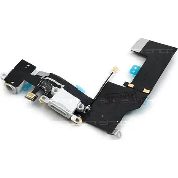 OEM iPhone SE nabíjecí konektor Lightning port se sluchátkovým jackem a mikrofonem, bílý