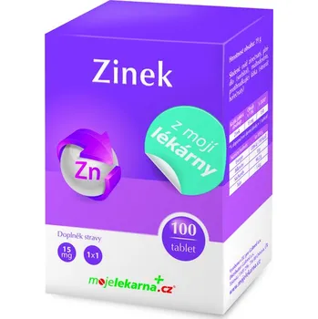 Moje lékárna Zinek 15 mg tbl. 100