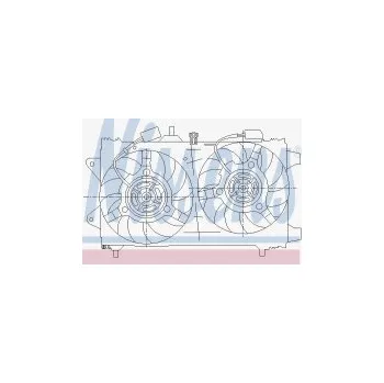Chladič motoru Ventilátor chladiče NISSENS 85161