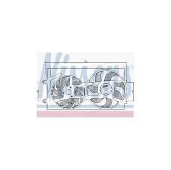 Auto-moto Ventilátor chladiče NISSENS 85016