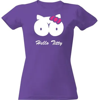 Dámské tričko Tričko s potiskem Hello Titty dámské
