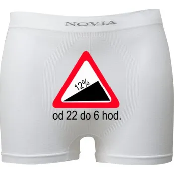 Trenýrky s potiskem Pozor stoupání pánské