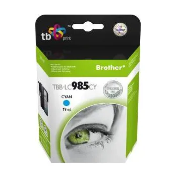 Ink. kazeta TB kompat. s Brother LC 985 CY 100% N