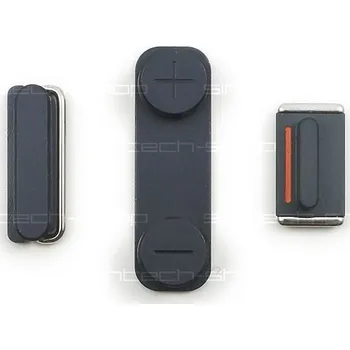 OEM iPhone 5 set tlačítek (volume, mute, power), šedý