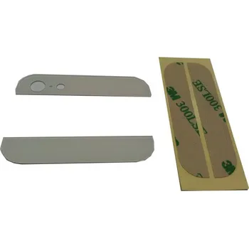 OEM Zadní skleněné kryty na iPhone 5 - bílé