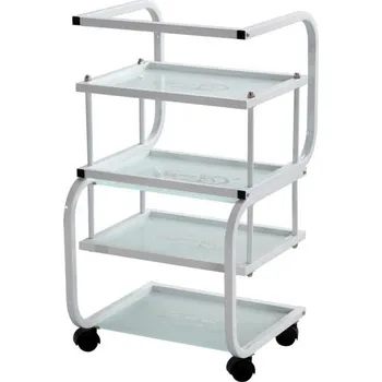 Toaletní stolek Kosmetický stolek na kolečkách SilverFox 1012 - bílý + dárek zdarma