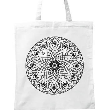 BIO plátěná taška s potiskem Mandala 3