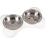 Miska nerez KOST 2x2l/49x30x10/bílá