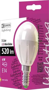 Žárovka Emos Premium Mini Globe 6W E14