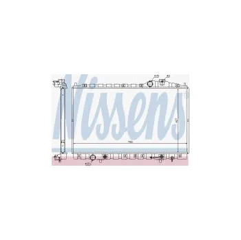 Chladič motoru Chladič motoru NISSENS 67492