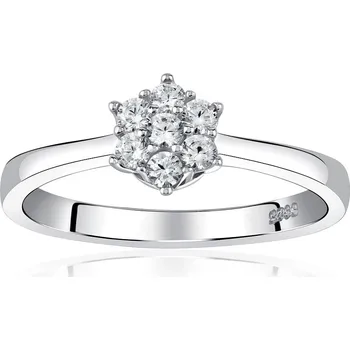 Prsten Zásnubní stříbrný prsten FLORINA s Brilliance Zirconia - JJJR2338R