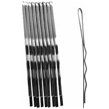 Vlasová spona 6 cm stříbrná - 10ks