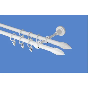 Garnýž Garnýž kovová 160 cm dvouřadá - dvojitá 16 Špice double bílá