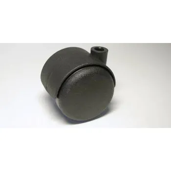 Nábytkové kolečko typu A, díra pr. 8mm, celoplastové, průměr 50, černé