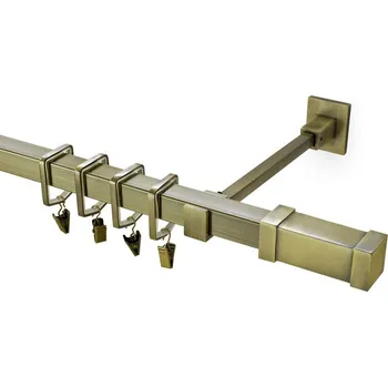 Garnýž kovová 120 cm jednořadá 20x20 Zanotti starozlatá