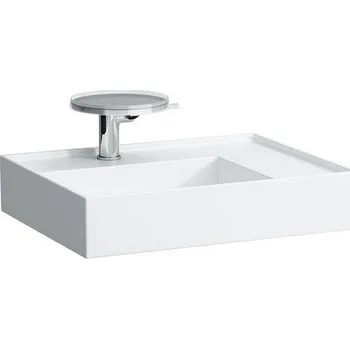 Umyvadlo Laufen Kartell Umyvadlo 60x46 cm, polička vpravo, speciální skrytý vývod, bez otvoru pro baterii, bez přepadu H8103347591121