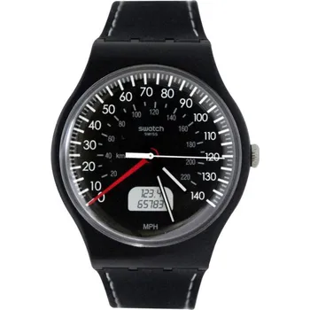 Hodinky Swatch Black Brake SUOB117