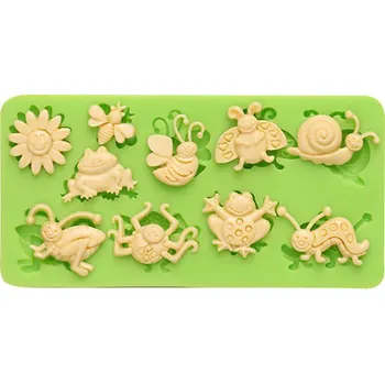 Jedlá dekorace na dort Silikonová formička luční zvířátka