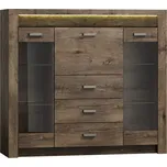 Komoda dvoudvéřová jasan tmavý INDIANAPOLIS I8