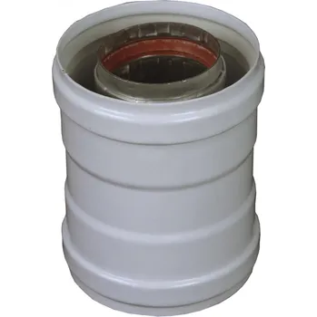 Kouřovod Spojka průměr 60/100 mm, hrdlo/hrdlo