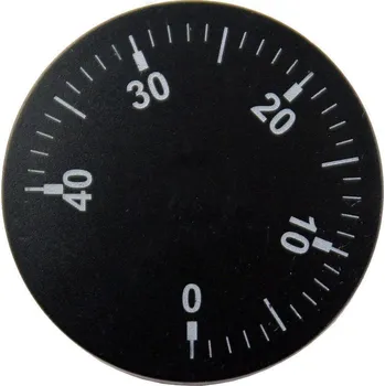 Knoflík Knoflík čočkový.černý, 0-40°C (Příslušenství k termostatům)